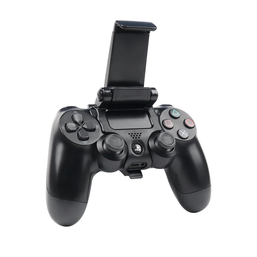 Black Adjustable Gamepad Mount Bracket For PS4 SLIM PRO Joystick Foldable Mobile Phone Stand Clip For PS4 Controller Grip Holder