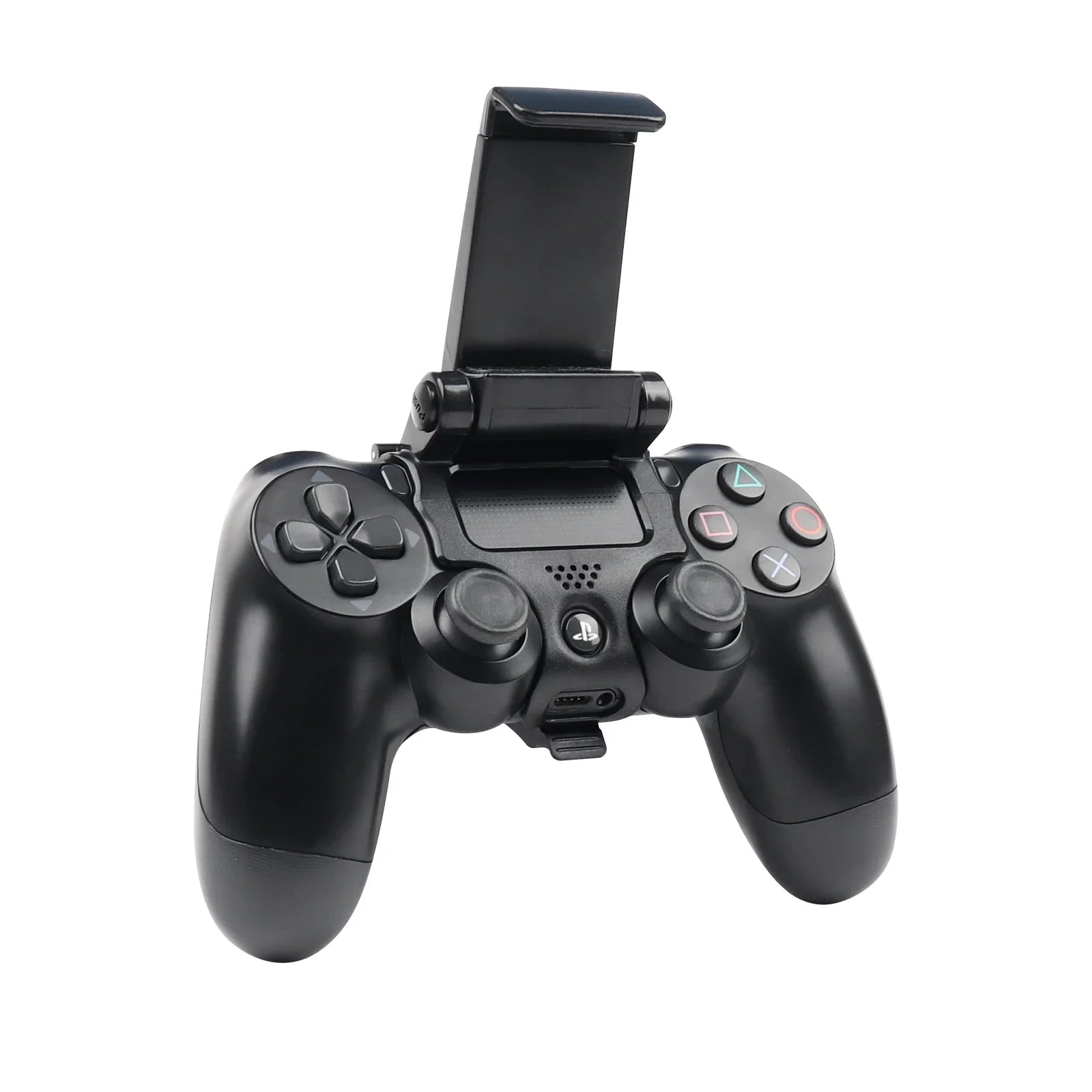 Black Adjustable Gamepad Mount Bracket For PS4 SLIM PRO Joystick Foldable Mobile Phone Stand Clip For PS4 Controller Grip Holder