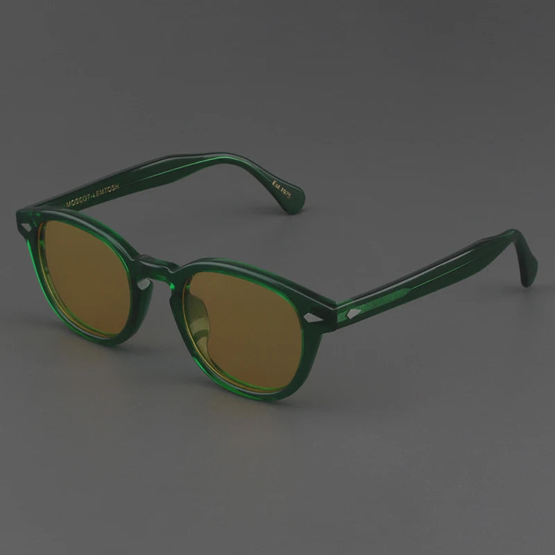 Johnny Depp Sunglasses Man Polarized Sun Glasses Luxury Brand Vintage Acetate Frame Blue Night Vision Goggles Woman