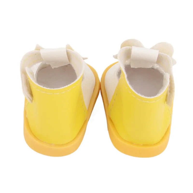 5.5cm Lovely Bow Doll Shoes For 14 Inch American& EXO Doll 1/6 New Mini Shoes Boots Accessories For 32-33 Russia DIY Doll,Nancy