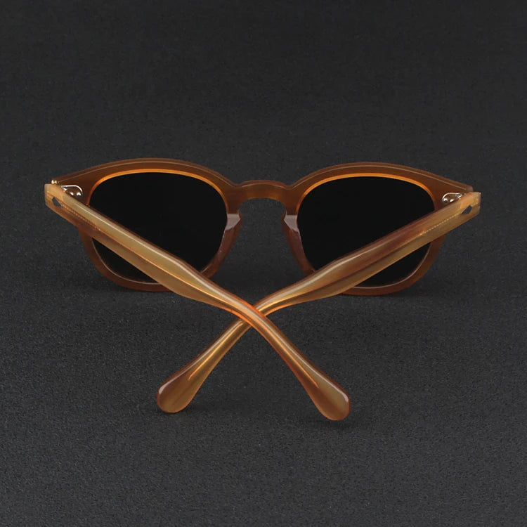 Johnny Depp Sunglasses Man Polarized Sun Glasses Luxury Brand Vintage Acetate Frame Blue Night Vision Goggles Woman