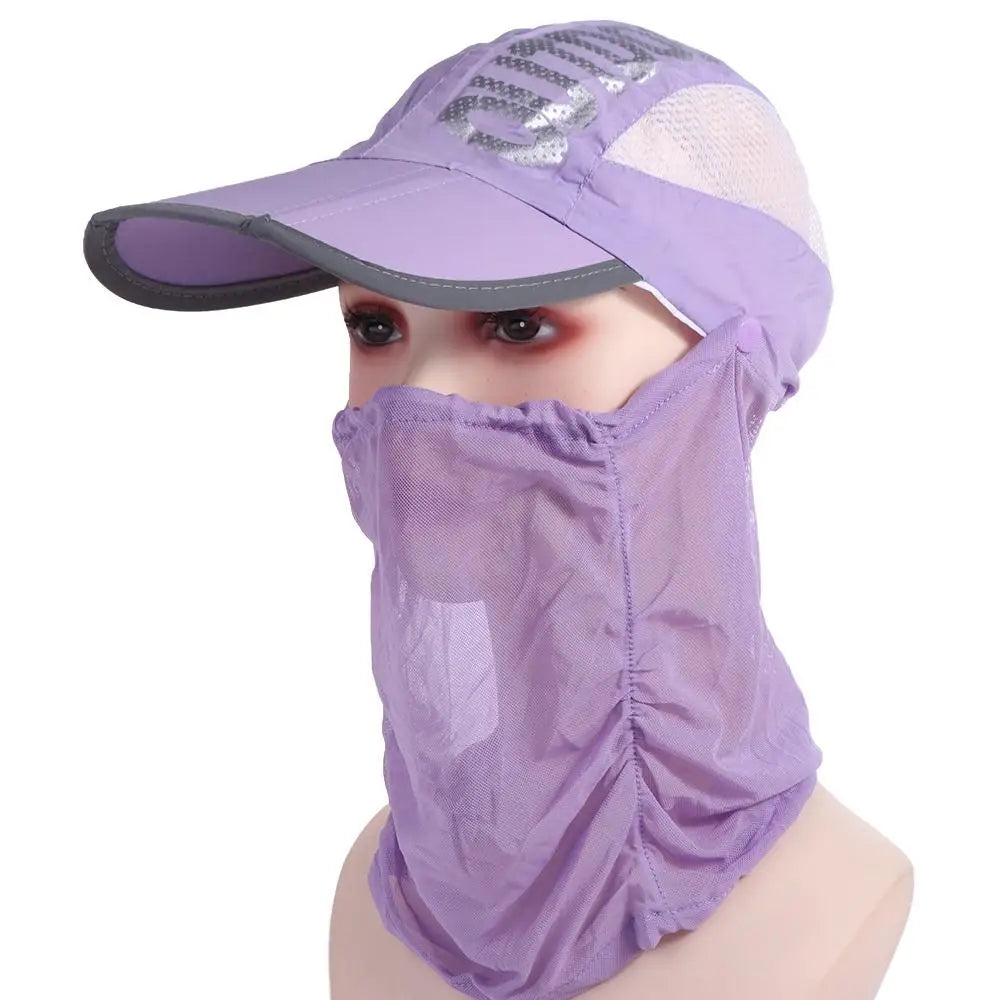 Face Mask Hat Neck Protection Neck Protection Sun Cap Removable Quick Drying Face Shield Cap Cool UV Protection Sun Hat Fishing