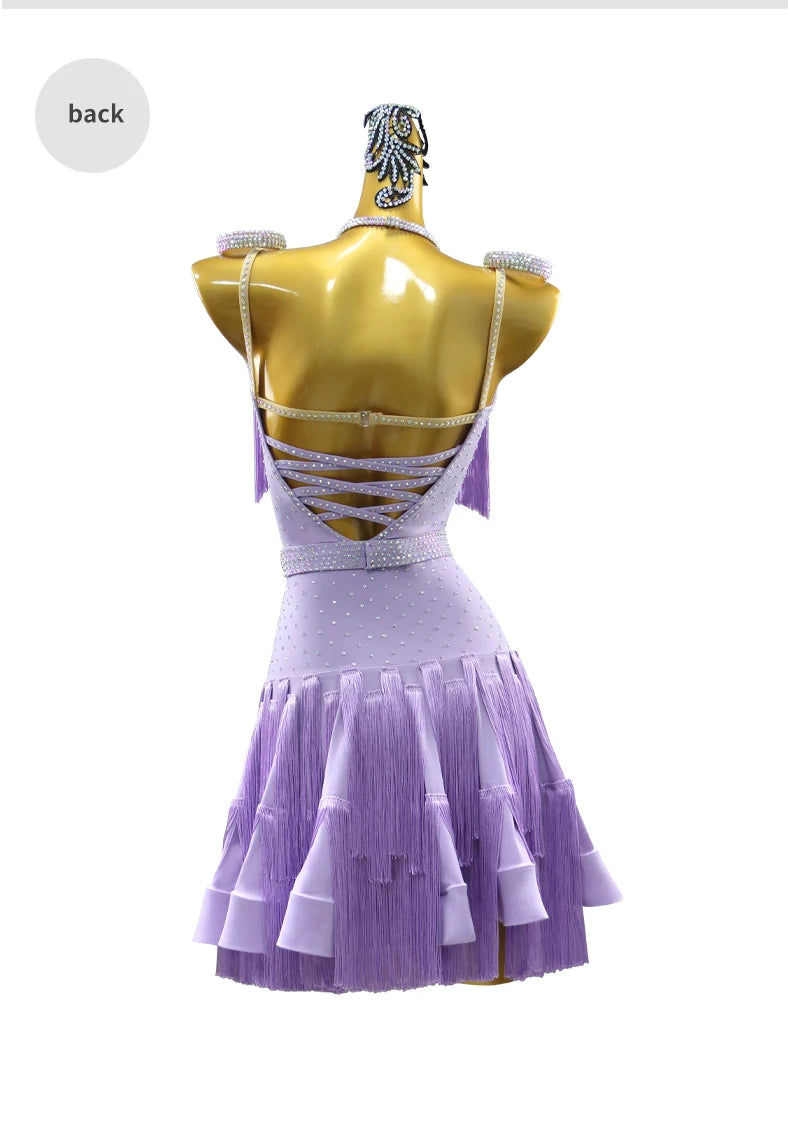 Dress For Dancing 2026 Latin Dance Parties Wear Womens Costume Ballroom Clothes Sexy Skirt Girls Prom Stage Jumpsuit Sports Suit