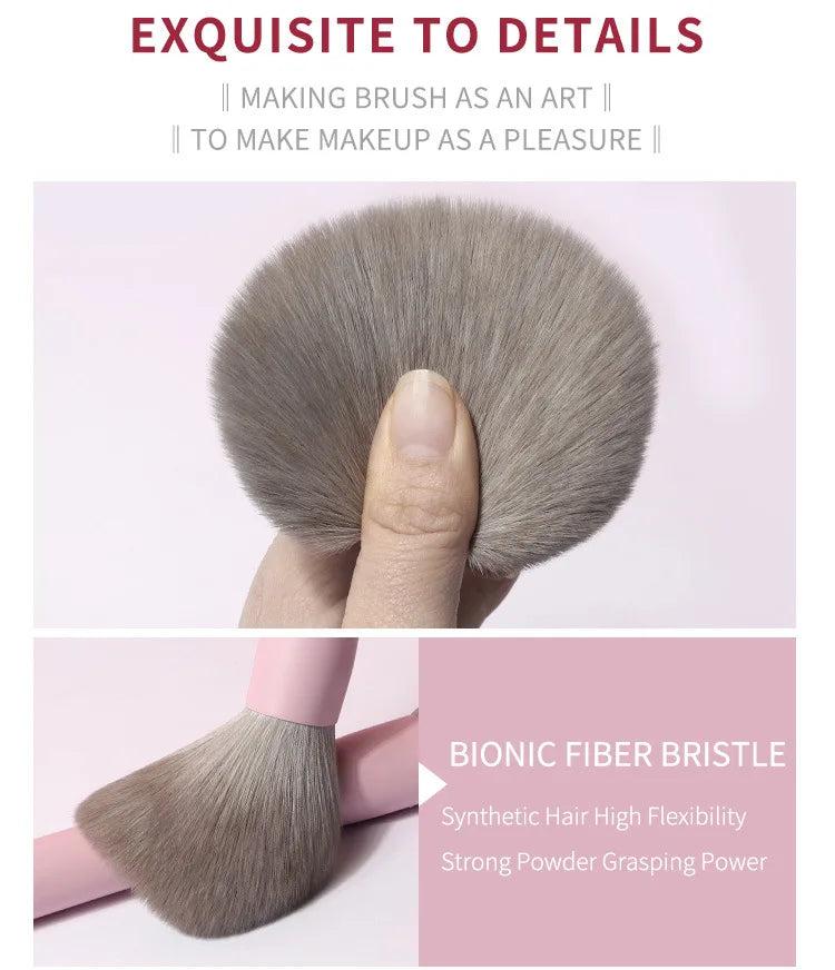 Purple Pink Makeup Brushes Set Synthetic Hair Vegan Brush 8 Pcs Beauty Tool For Foundation Eye Shadows Blending Powder Cosmetic