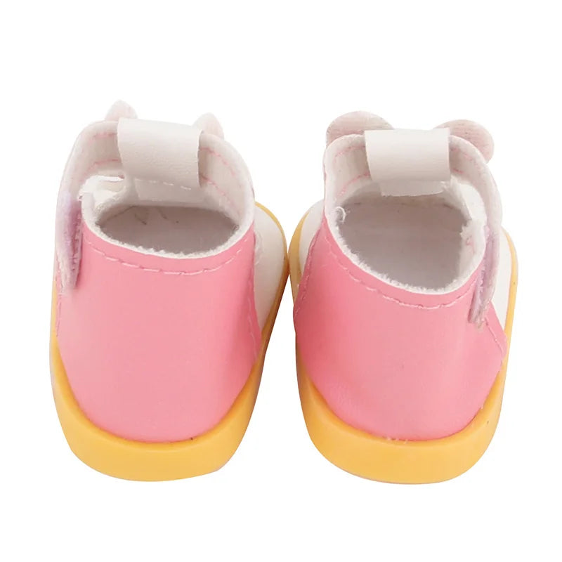 5.5cm Lovely Bow Doll Shoes For 14 Inch American& EXO Doll 1/6 New Mini Shoes Boots Accessories For 32-33 Russia DIY Doll,Nancy