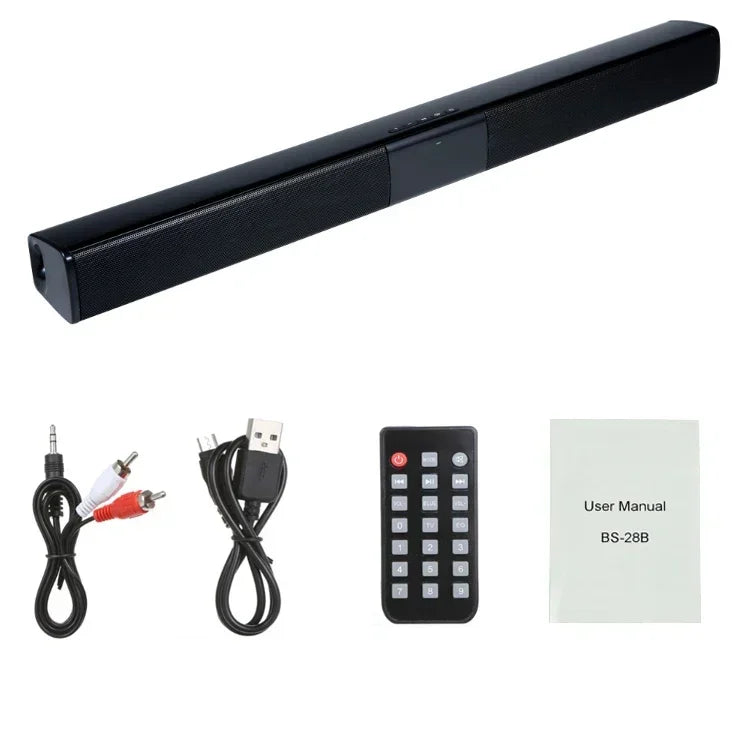 Bluetooth Speaker Column High Power Portable Speaker TV SoundBar for Computer Music Center Boom Box with TF AUX USB Radio