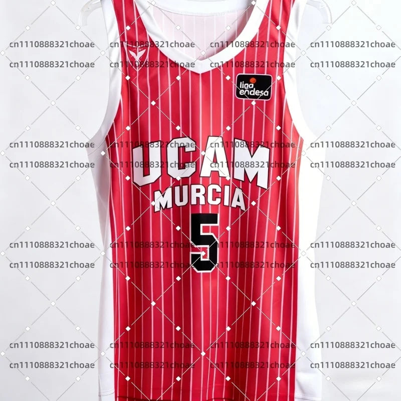 2026 New Spanish Basketball Jersey UCAM Murcia Basketball Game Fan Special Jersey Kit Basketball Quick Dry Sports Vest Beachwear
