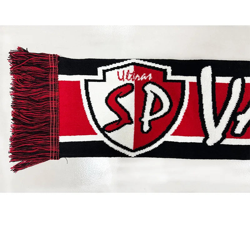 145*18 cm Size Siempre Paloma Vamos Atleti Scarf Elastic Scarf for Fans Double-faced Knitted SP01