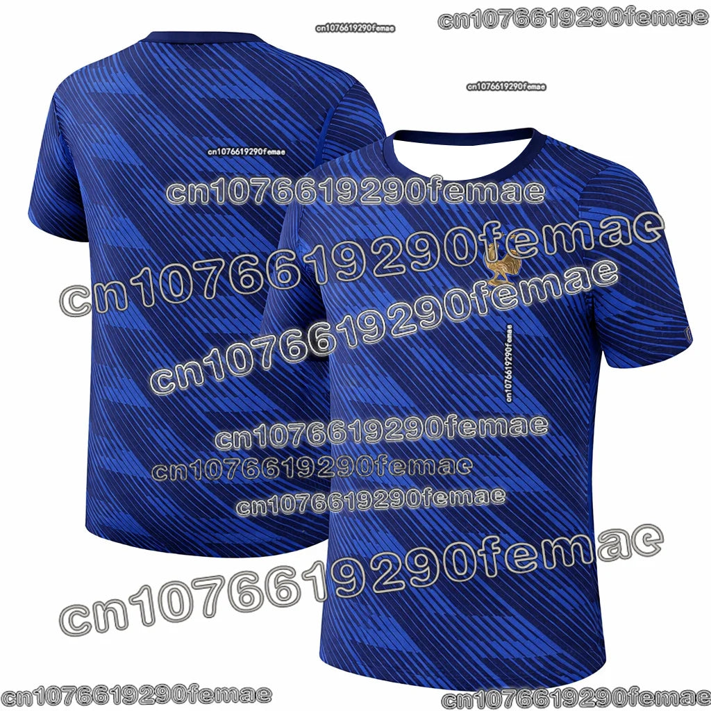 New France Soccer Fan Commemorative Sports Shirt Casual Comfortable Breathable Quick-Dry Match Kids Training Wear