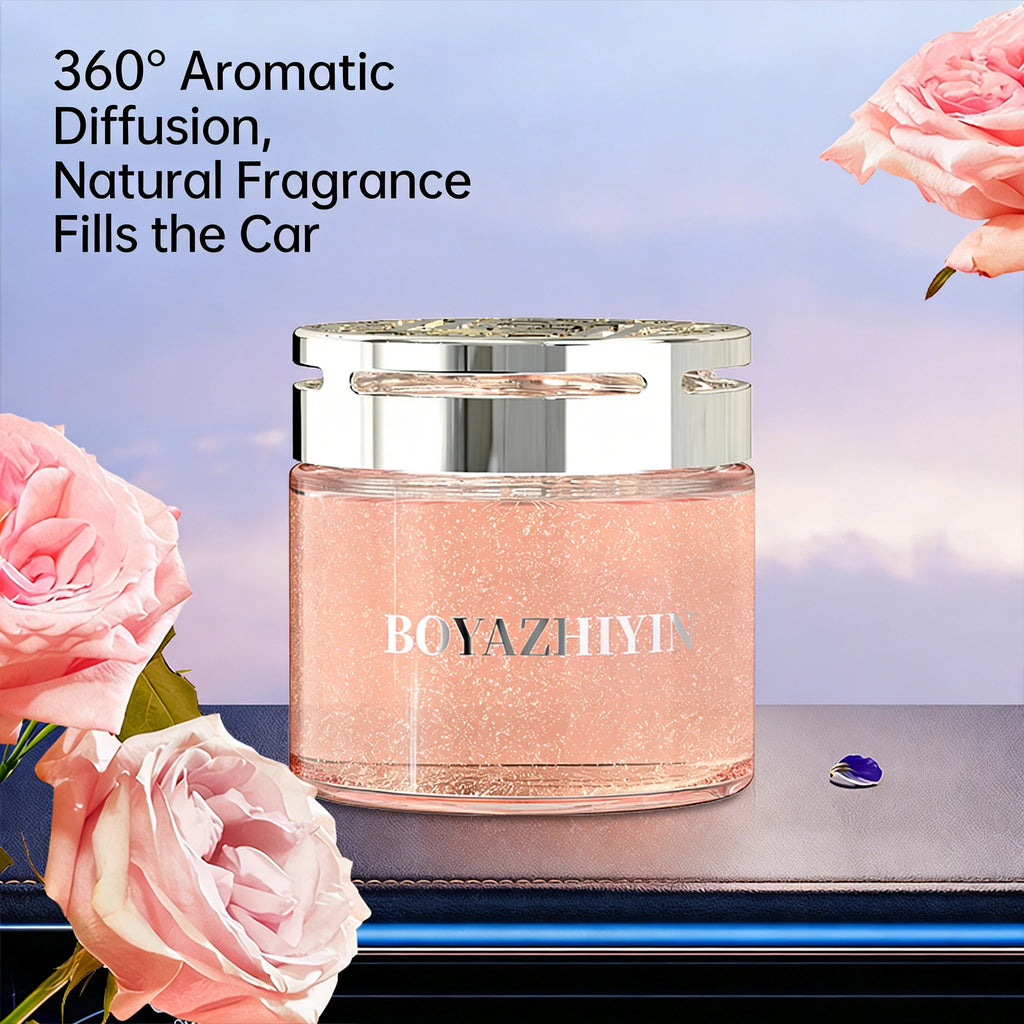 2026 New High-End Car Aromatherapy Air Freshener with Flowing Sand Solid Fragrance New Car Odor Eliminator & Freshener