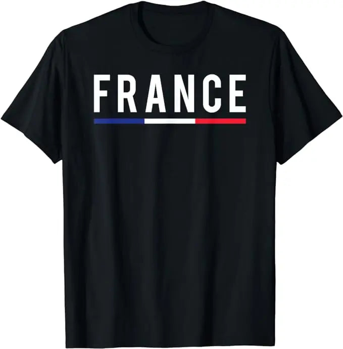 Soccer France Flag T-Shirt French Pride Tee France Football Two Stars Third Loading Clothes Frenchman Sport Foot Fan Team Jersey