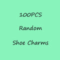 20/30/50/100pcs Random Shoe Charms Cute Cartoon Animal Pink Shoe Accessories Clips Decorations Pin Duck Frog Jeans Set Pendant
