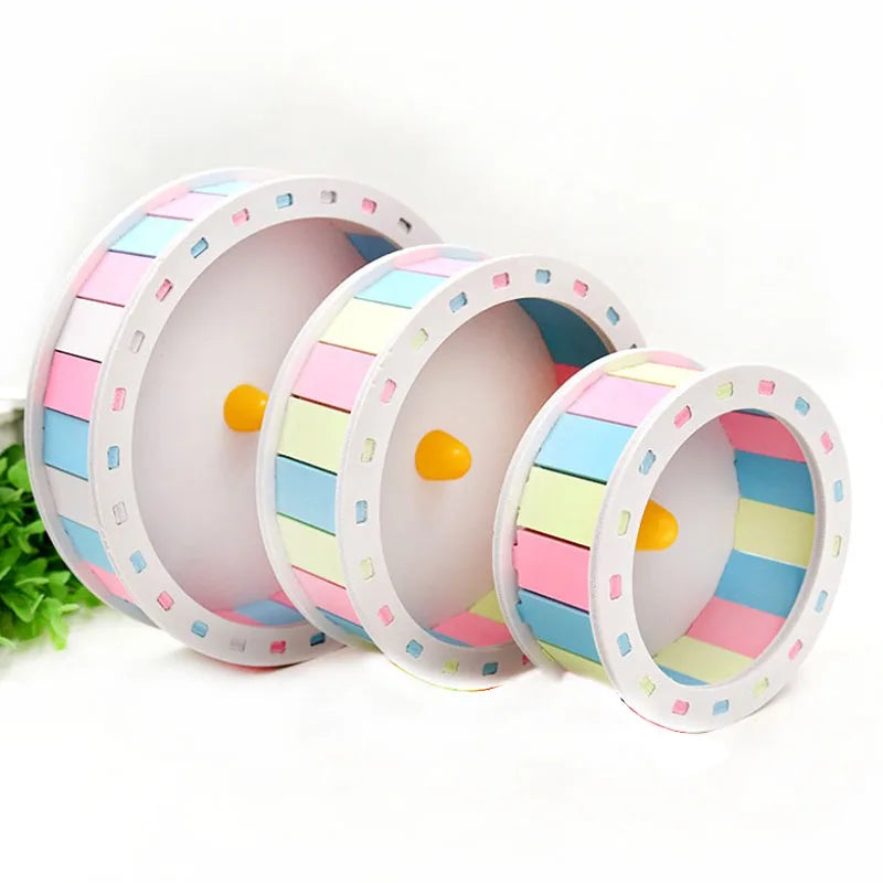 Smooth Hamster Wheel Silent Small Pet Exercise Wheel Plastic Running Toy for Hamster Cage Small Pet Sports Wheel Pet Accessories