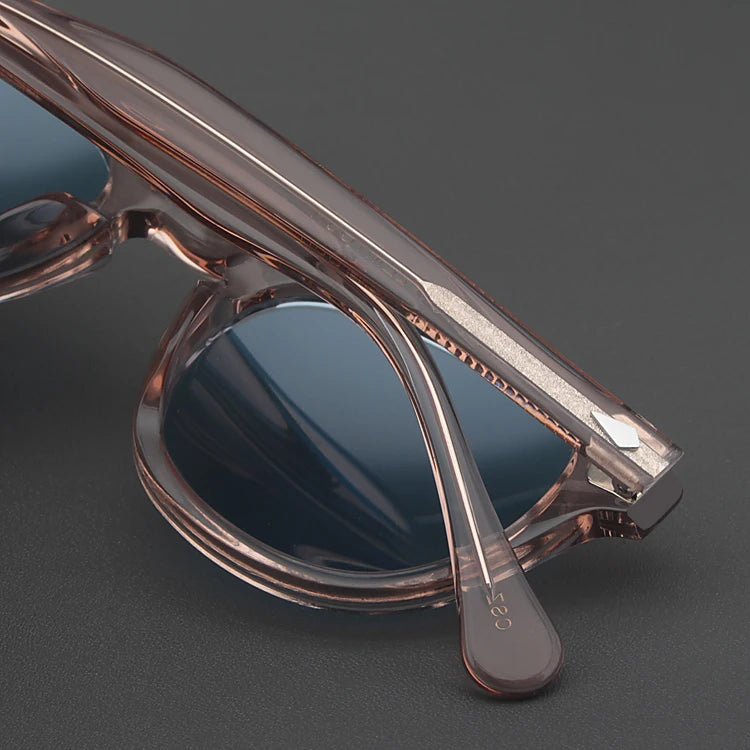 Johnny Depp Sunglasses Man Polarized Sun Glasses Luxury Brand Vintage Acetate Frame Blue Night Vision Goggles Woman