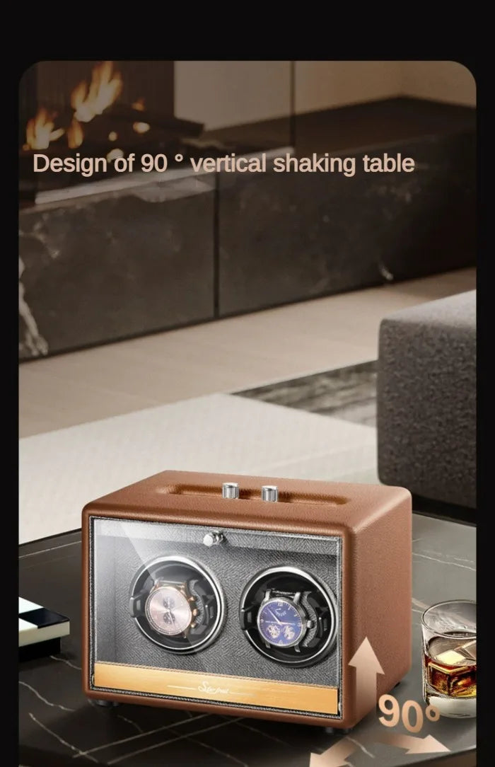 Winder Watch Organizer Storage Box Rotator Mechanical Watch Automatic Luxury Box Safe Deposit Boxes Shaker Display Gifts