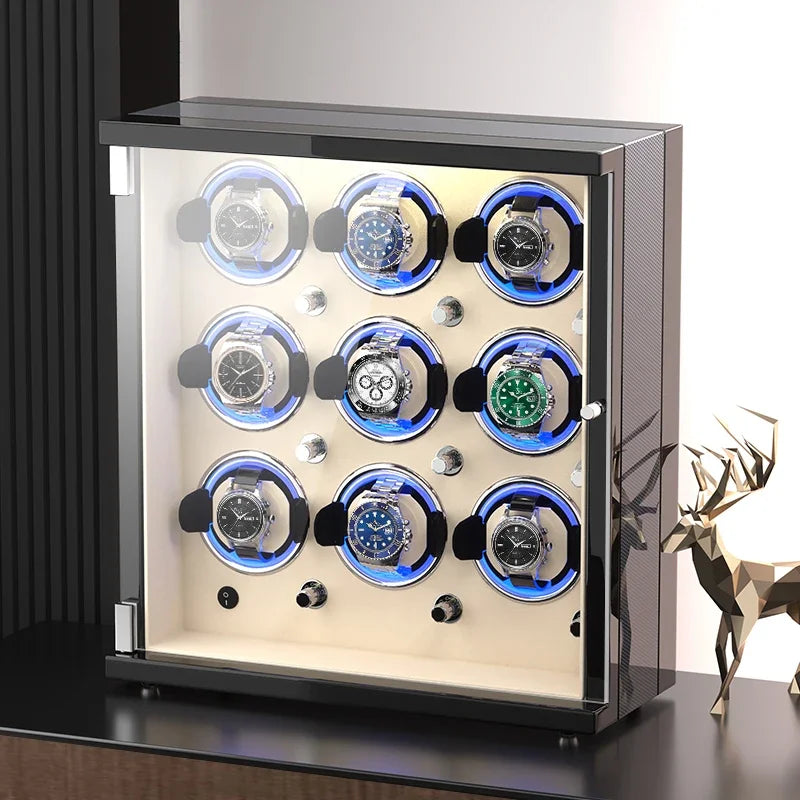 Silent Mechanism Movement Watch Winding Device Household Automatic Rotator Watches Winder Men Mechanical Wrist Watch Storage Box