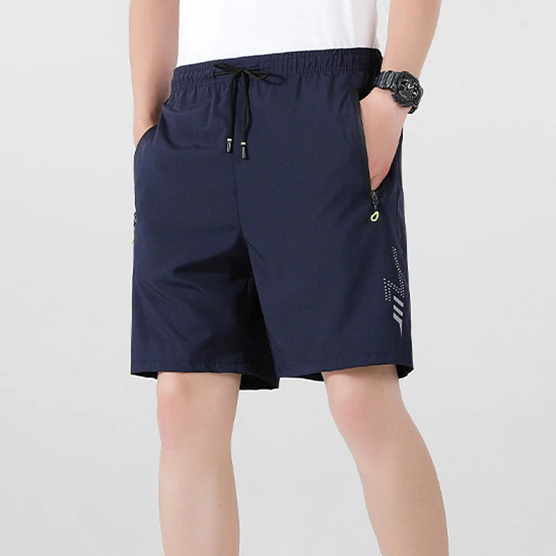 Men's Shorts Summer Football Soccer Sports Short Pants Breathable Drawstring Quick Dry Running Sports Shorts Men Jogging Bottom