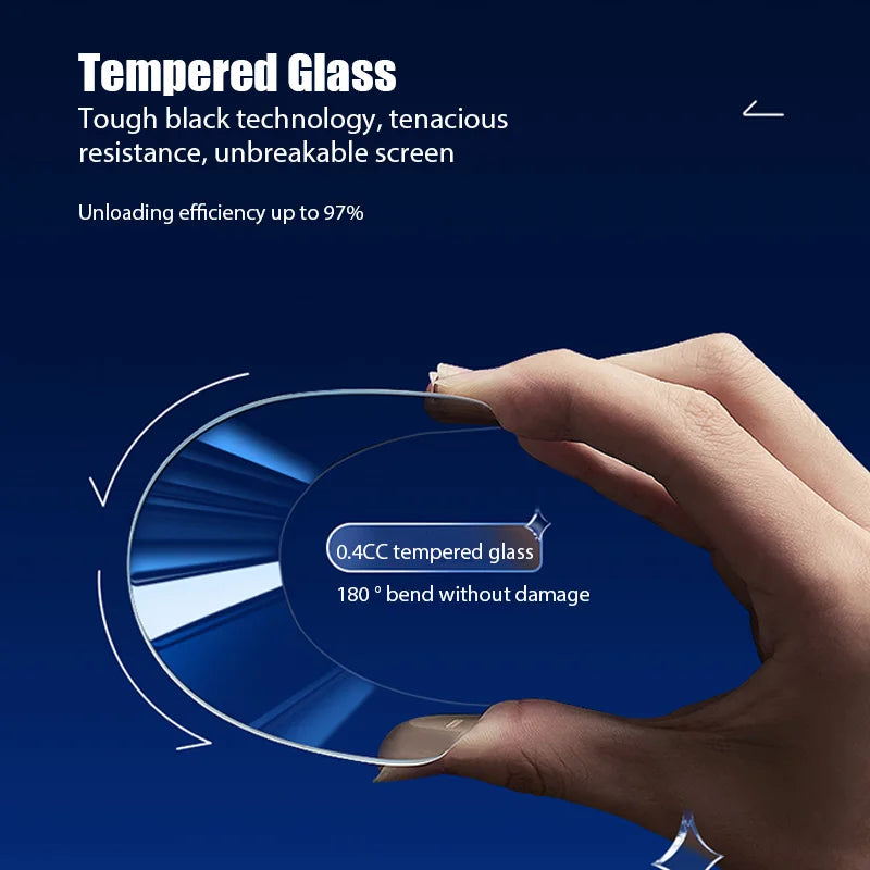 4PCS Tempered Glass For iPhone 16 17 15 14 13 12 11 Pro Max SE 2020 2022 X XR XS Screen Protector for iPhone Air 13 Mini 14 Plus