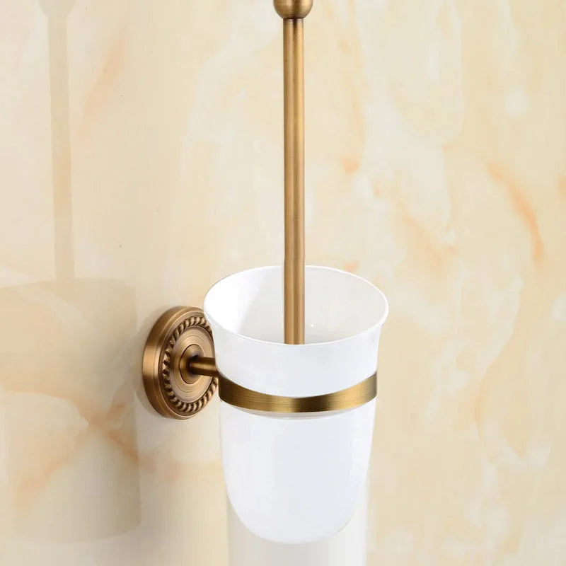. Solid Brass Bathroom Accessories Set,Robe hook,Paper Holder,Towel Bar,Soap Basket,Bathroom Fitting Sets