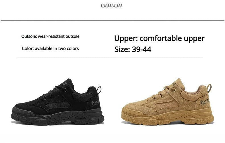 Hiking Shoes Sporty Simple Comfortable Men's Spring New Breathable Anti Slip Wear Breathable Fashionable Trendy Board Shoes