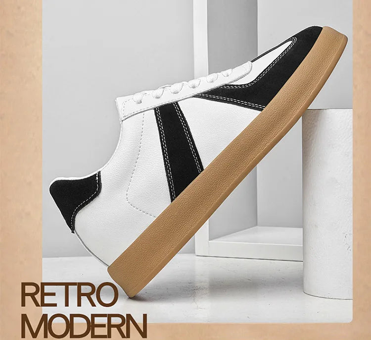 Man Vintage Elevator Shoes Height Increase Insole 8cm Taller Lift Sneakers Shoes Men Leisure Fashion Sports White Shoes