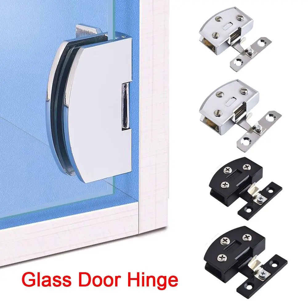 Home No Hole Hardware Furniture Supplies Cabinet  Hinge Clip Window Accessories Glass Door Hinge