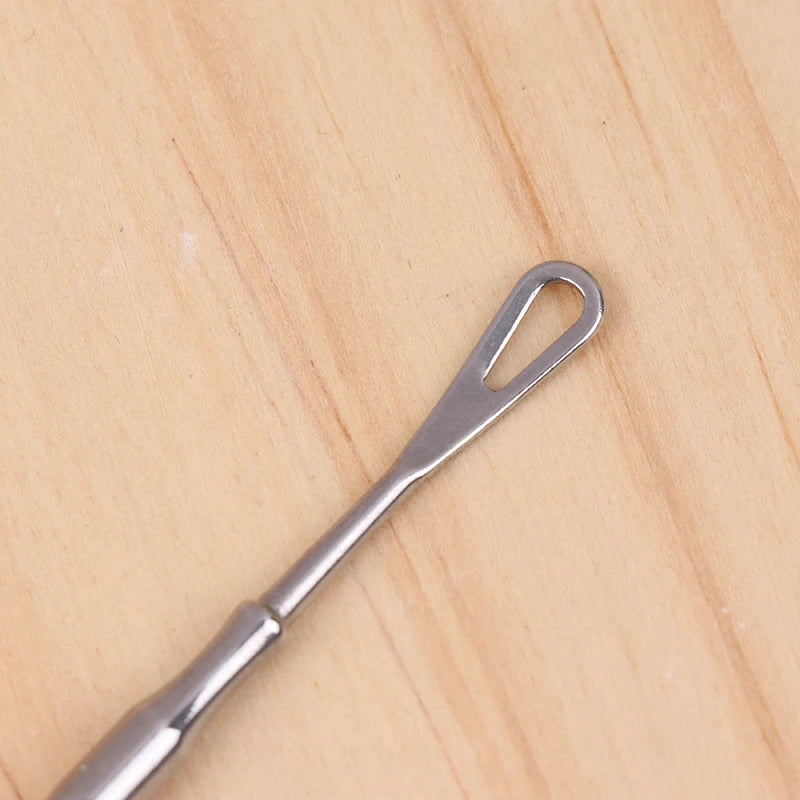 Double Head Stainless Steel Blackhead Scraper Beauty Tool For Facial Pore Cleaning Comedone Whitehead Popping Blemish Extractor