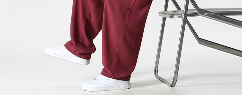 Summer Wide Leg Pants Men's Cotton Linen Harun Loose Pants Men Casual Elastic Waist Circumference Lantern Trousers Plus Size 5XL