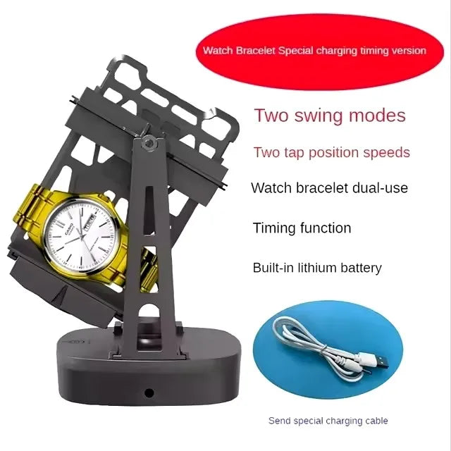 Watch Winder for Automatic Watches,Support Single Watch and Double Watch Spinner,Self Winding Watch Turner,Rotating Watch Device