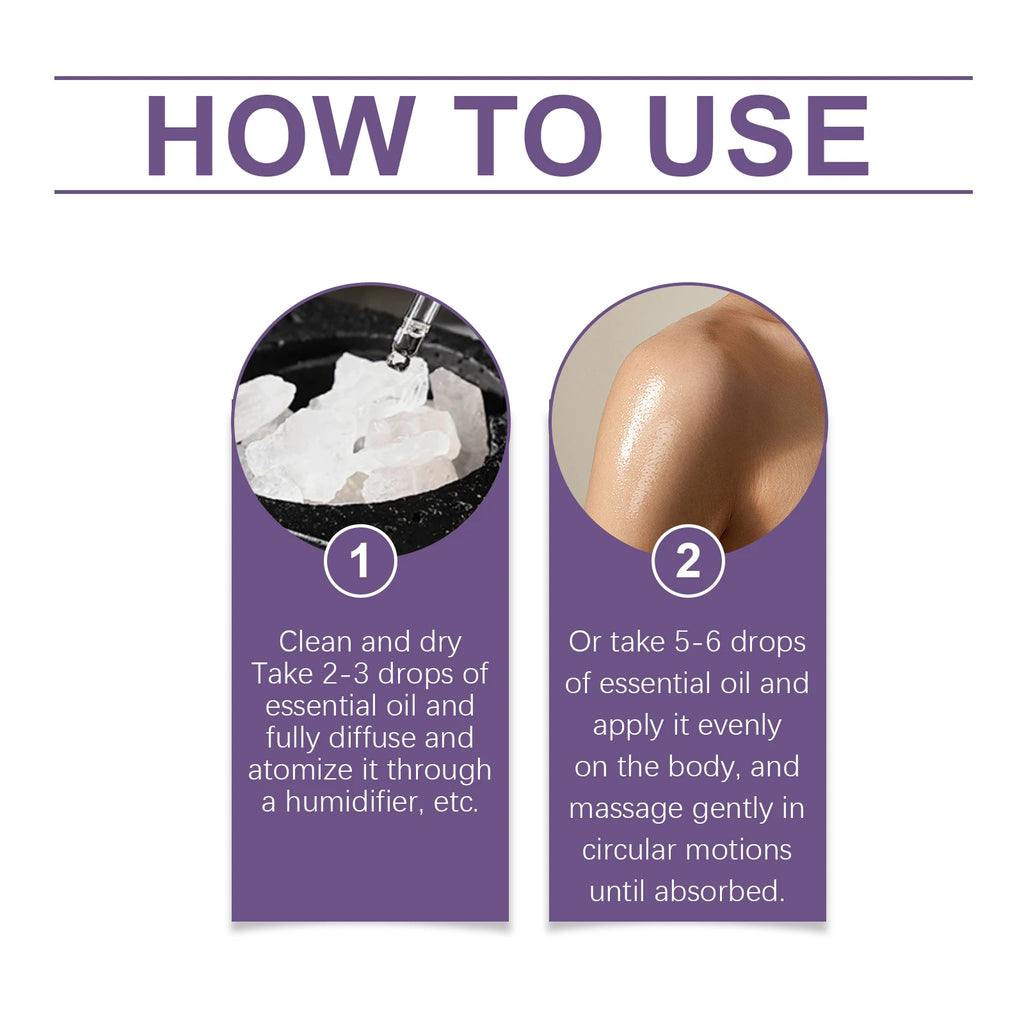 Lavender Essential Oil Moisturizes And Nourishes The Skin Relieves Anxiety Improves Sleep Quality & Is A Body Care Essential Oil