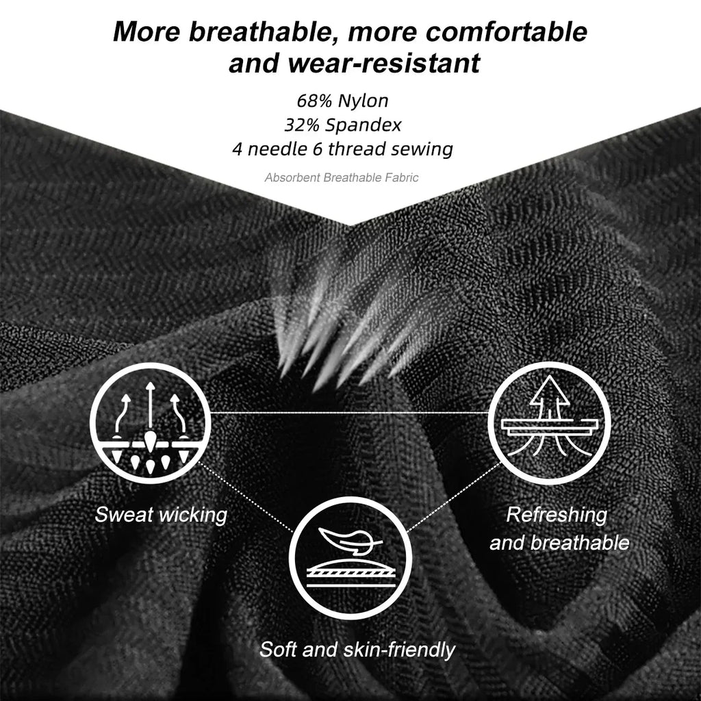 X-TIGER High Performance Breathable Cycling Underwear Men 5D Silicone Pad 3D Cutting Moisture Wicking Road Cycling Shorts