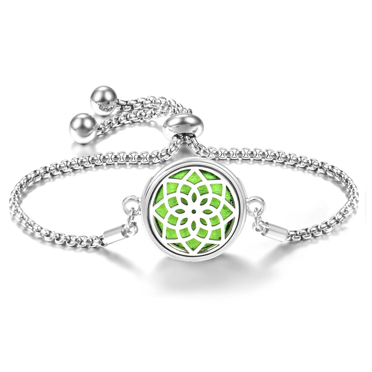 Trendy 20mm Butterfly Insert Pad Aromatherapy Bracelet Stainless Steel Women Essential Oil Diffuser Bangle Support Custom Logo