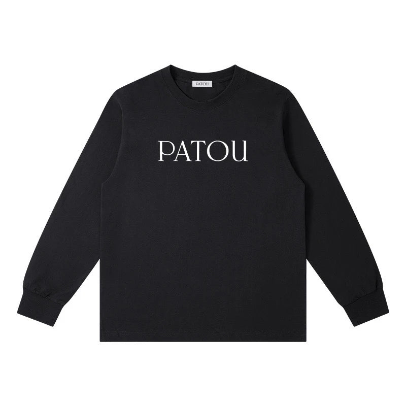 Exported to Japan Japan Style Luxury brand Cotton letter Printed Couple Tees Summer Harajuku Men/Women Loose Long sleeve Tees