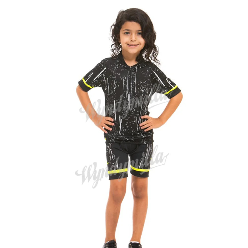 Kids Cycling Jersey Set Boys Summer Cycling Clothing MTB Ropa Ciclismo Child Bicycle Wear Sports Suit children's cycling clothes