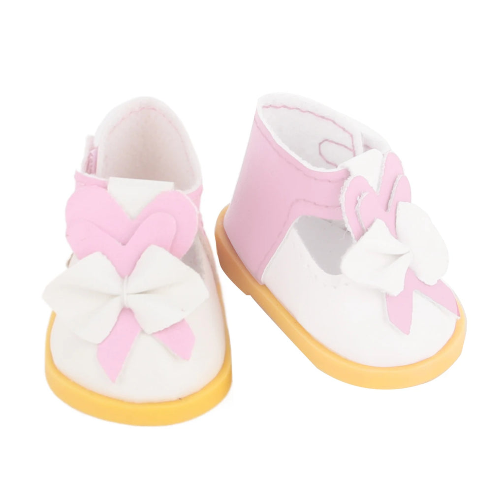 5.5cm Lovely Bow Doll Shoes For 14 Inch American& EXO Doll 1/6 New Mini Shoes Boots Accessories For 32-33 Russia DIY Doll,Nancy