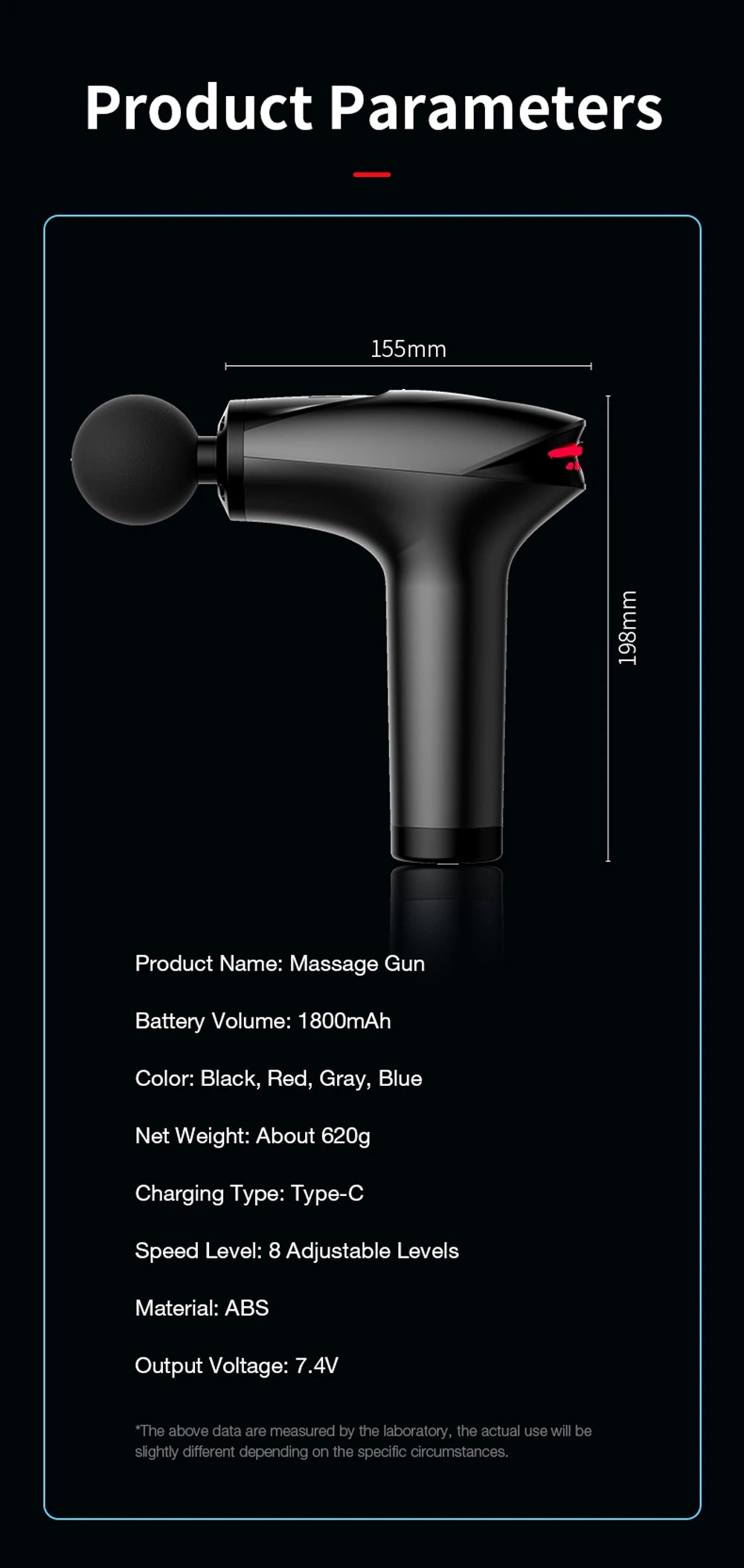 Portable Massage Gun Percussion Pistol Massager Professional Deep Muscle Massager For Body Neck Back Relaxation Fitness Slimming
