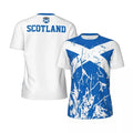 Scotland Flag Graphic Football T Shirts Mens National Emblem 3D Printed Sports T-shirt Running Bike Soccer Tennis Fitness Tees