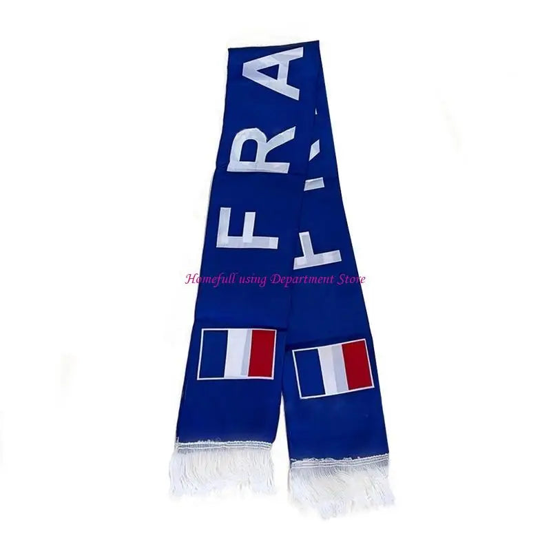Football Scarf Double-sided Printed Soccer Fan Scarf 15 Countries 5.11x51.18In