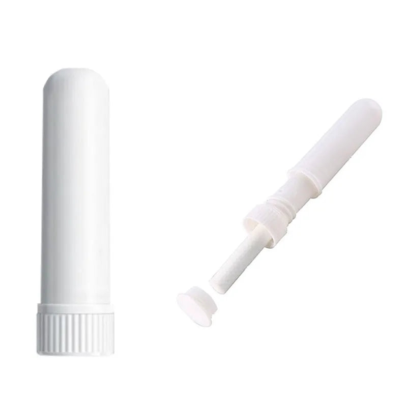100PCS Blank Nasal Inhaler Empty Aromatherapy Oil Nasal Inhaler Tubes Sticks,Empty Inhaler Stick for Essential Oils