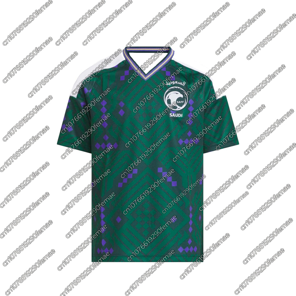 Saudi Arabia Kids Soccer Jersey 2026 New Sports Match T-Shirt Family Fan Gear Quick Dry Breathable Boys Summer Wear