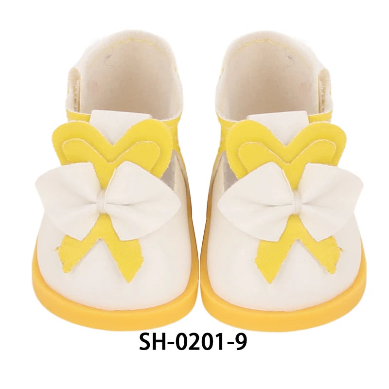 5.5cm Lovely Bow Doll Shoes For 14 Inch American& EXO Doll 1/6 New Mini Shoes Boots Accessories For 32-33 Russia DIY Doll,Nancy