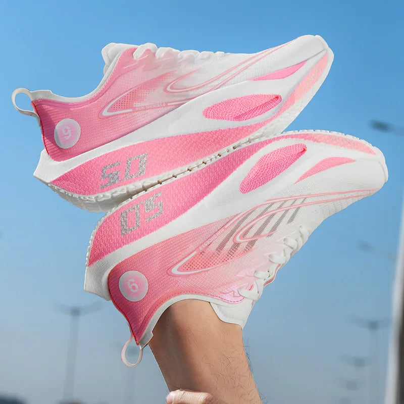 Casual Sports Shoes for Men&Women,Sneakers Platform Running Carbon Plate,Marathon Racing,Shock-absorbing,Athletics Training Shoe