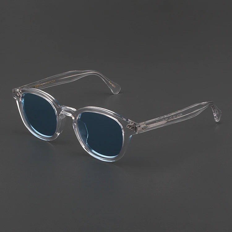 Johnny Depp Sunglasses Man Polarized Sun Glasses Luxury Brand Vintage Acetate Frame Blue Night Vision Goggles Woman