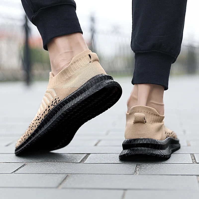 Men Sports Shoes Summer Breathable Casual Socks Shoes Men Pedal Light Sports Running Outdoor Walking Training Tennis Shoes