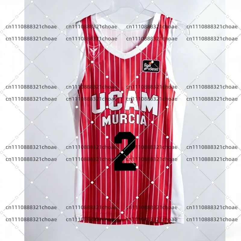 2026 New Spanish Basketball Jersey UCAM Murcia Basketball Game Fan Special Jersey Kit Basketball Quick Dry Sports Vest Beachwear