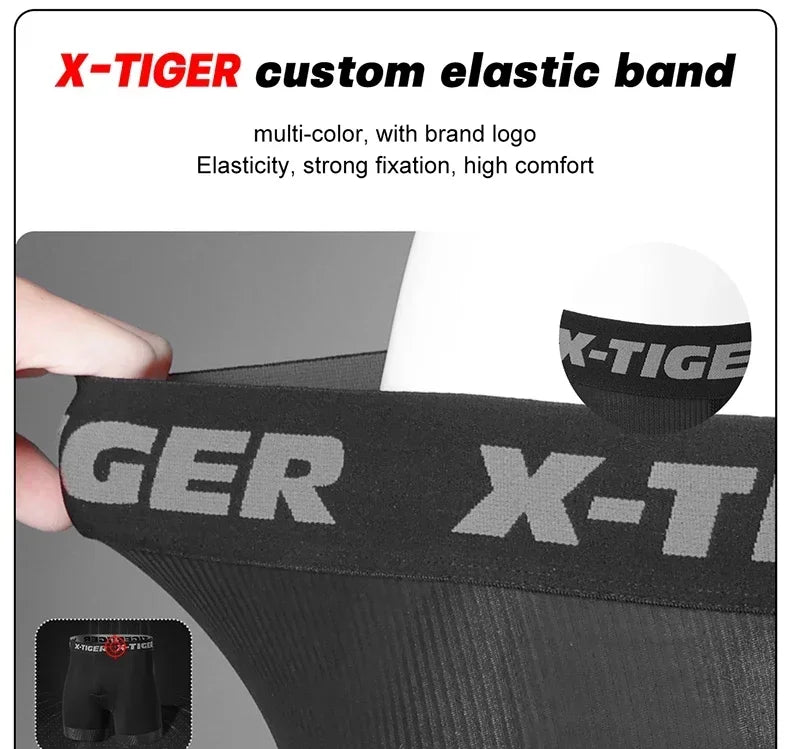 X-TIGER High Performance Breathable Cycling Underwear Men 5D Silicone Pad 3D Cutting Moisture Wicking Road Cycling Shorts