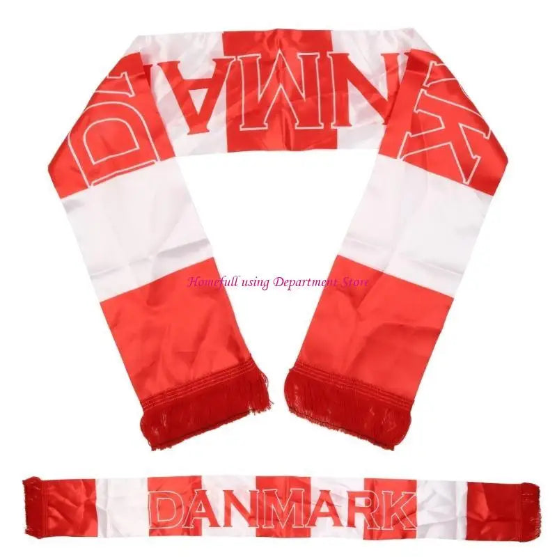 Football Scarf Double-sided Printed Soccer Fan Scarf 15 Countries 5.11x51.18In