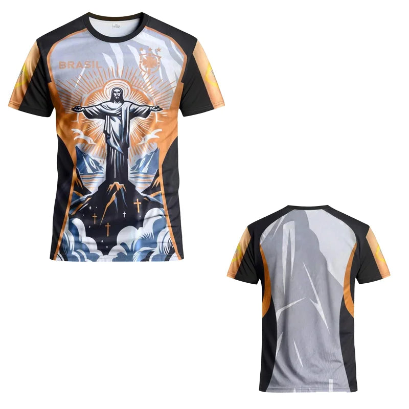 Brazilian Men's Football Soccer Jersey Shirt Goalkeeper Professional Training Uniform  Mexican Men's Kids Adult Short-Sleeve Pro