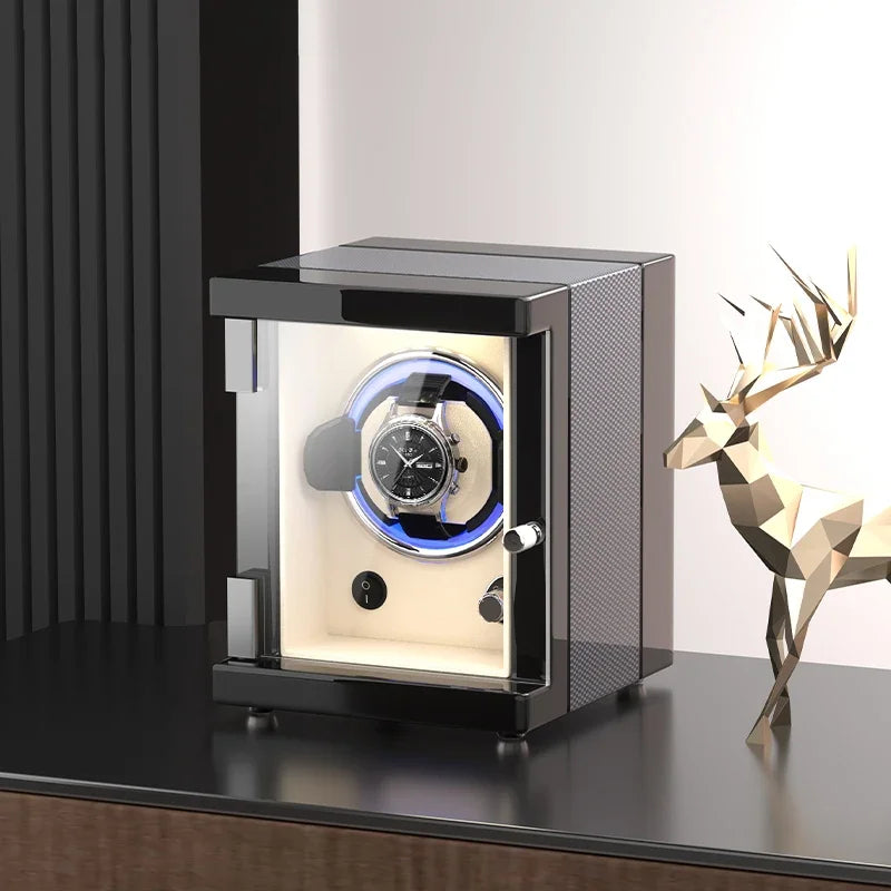 Silent Mechanism Movement Watch Winding Device Household Automatic Rotator Watches Winder Men Mechanical Wrist Watch Storage Box