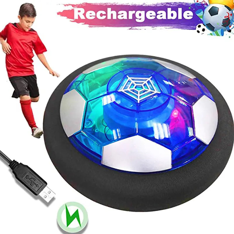 18/11cm Electric Soccer Ball Suspended  Football Toys Soccer Gliding Air Cushion Floating Foam Football Kids Gift with LED Light
